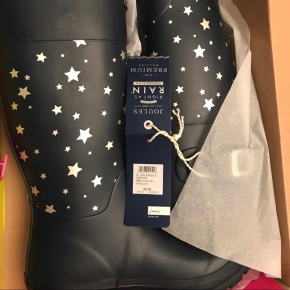 Joules Shoes - NWT- Joules WADEBRIDGE PRINTED MID-PANEL RAIN BOOT